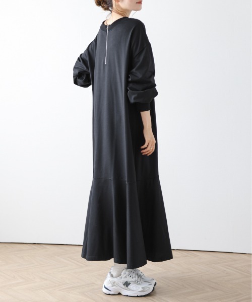 AMELY(エミリー)の「2wayフレアワンピース(ワンピース・レディース・ブラック/ブルー/オートミール・フリー)」の7枚目の写真