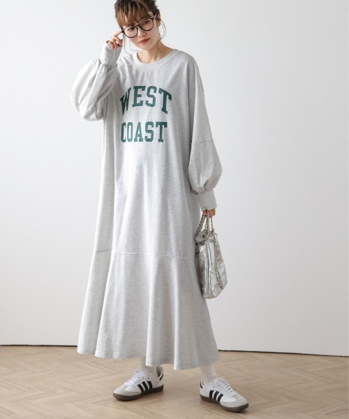 AMELY(エミリー)の「2wayフレアワンピース(ワンピース・レディース・ブラック/ブルー/オートミール・フリー)」の8枚目の写真