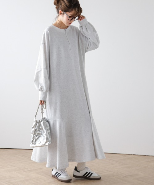 AMELY(エミリー)の「2wayフレアワンピース(ワンピース・レディース・ブラック/ブルー/オートミール・フリー)」の9枚目の写真