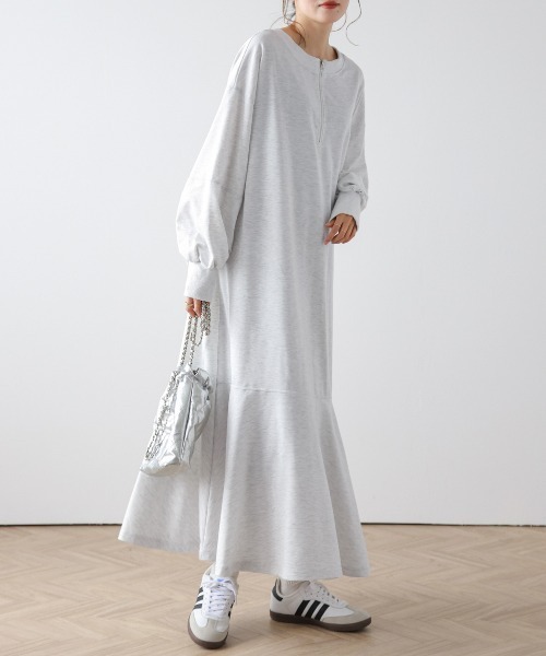 AMELY(エミリー)の「2wayフレアワンピース(ワンピース・レディース・ブラック/ブルー/オートミール・フリー)」の12枚目の写真