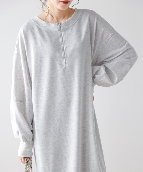 AMELY(エミリー)の「2wayフレアワンピース(ワンピース・レディース・ブラック/ブルー/オートミール・フリー)」の13枚目の写真