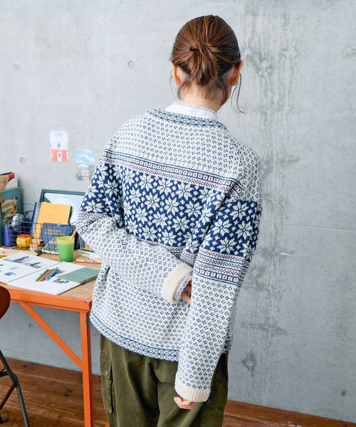 PAR ICI(パーリッシィ)の「80ローン スタンドブラウス(シャツ/ブラウス・レディース・ネイビー/アイボリー・FREE)」の16枚目の写真