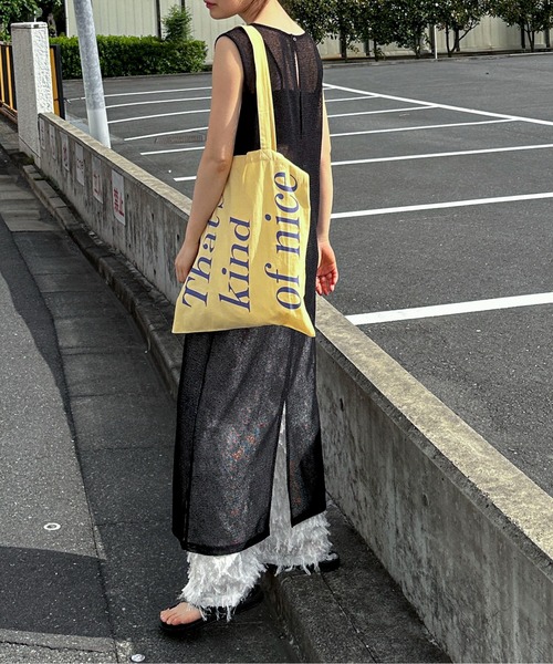 feepur（フェピュール）の「メッシュノースリーブワンピース（ワンピース・レディース・ブラック/アイボリー・SMALL/MEDIUM）」の10枚目の写真