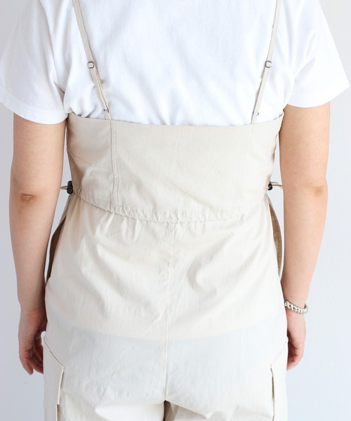 cepo（セポ）の「ドロストキャミカーゴロンパース（サロペット/オーバーオール・レディース・ブラック/オフホワイト・M）」の13枚目の写真