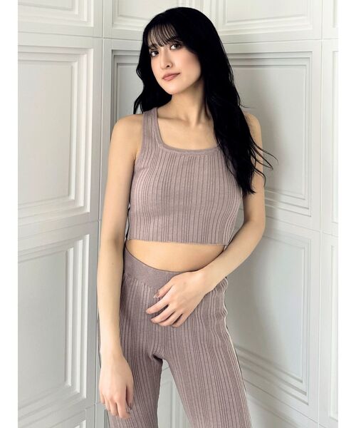 GYDA（ジェイダ）の「【SETUP着用可】サイドラインニットタンクトップ（ニット/セーター・レディース・ピンク/グレー/ブラック・FREE）」の22枚目の写真