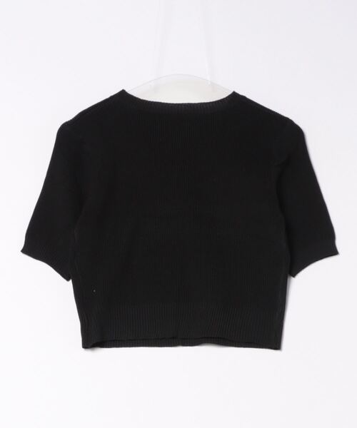 MAISON DE THERESE（メゾン ド テレーズ）の「クルーネック　半袖ニット/Tシャツ（ニット/セーター・レディース・ベージュ/ブラック/ホワイト/グリーン/ピンク/ネイビー・FREE）」の13枚目の写真