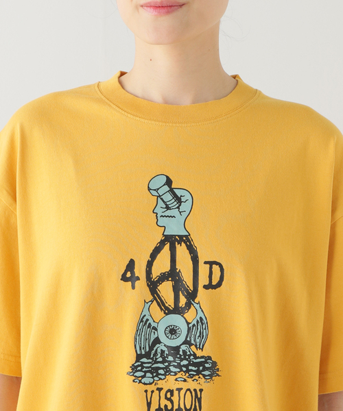 BRAIN DEAD(ブレインデット)の「【BRAIN DEAD/ブレインデッド】4D VISION TOTEM T-SHIRT:Tシャツ(Tシャツ/カットソー・レディース・ベージュ・X-SMALL)」の9枚目の写真