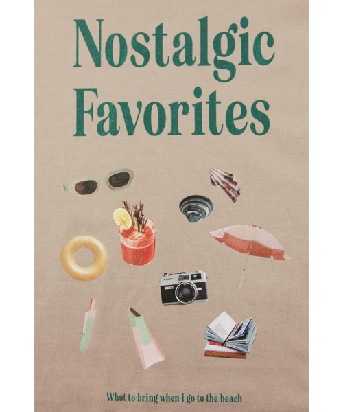 ALEXIA STAM（アリシアスタン）の「Nostalgic Favorites Tee /フロントデザインオーバーTee（Tシャツ/カットソー・レディース・ホワイト/ベージュ/チャコールグレー・FREE）」の5枚目の写真