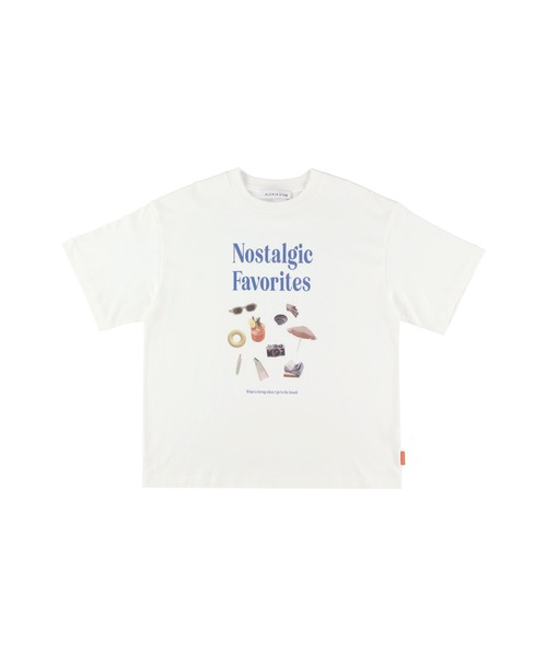 ALEXIA STAM（アリシアスタン）の「Nostalgic Favorites Tee /フロントデザインオーバーTee（Tシャツ/カットソー・レディース・ホワイト/ベージュ/チャコールグレー・FREE）」の18枚目の写真