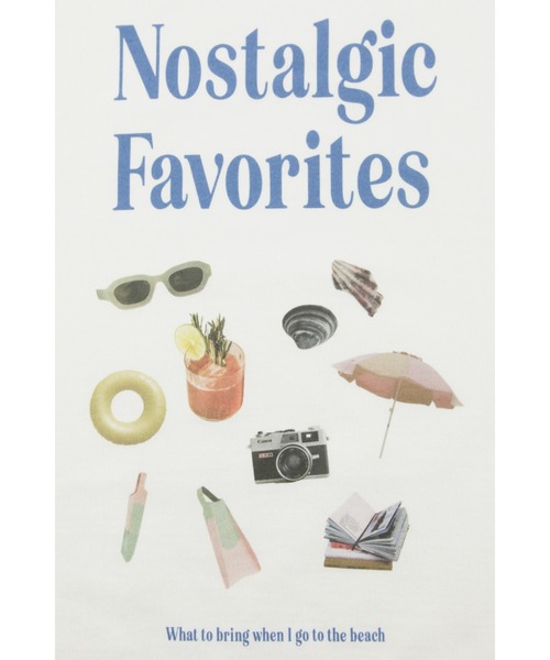 ALEXIA STAM（アリシアスタン）の「Nostalgic Favorites Tee /フロントデザインオーバーTee（Tシャツ/カットソー・レディース・ホワイト/ベージュ/チャコールグレー・FREE）」の15枚目の写真