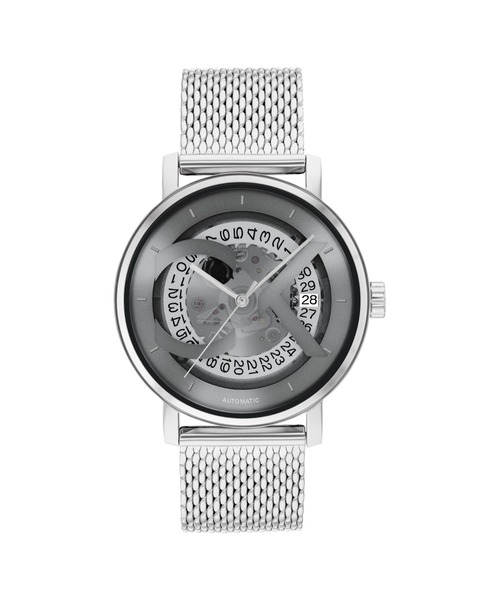 「Calvin Klein/カルバンクライン」ICONIC アイコニック - 40mm グレー シルバー メッシュ