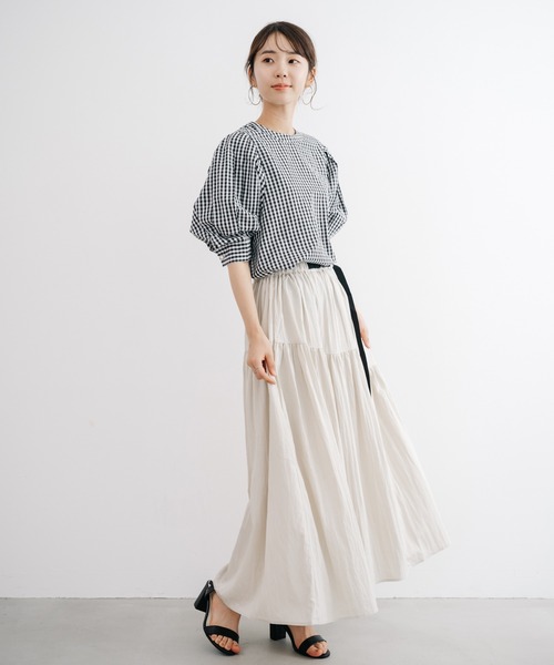 ANNA LUNA(アンナルナ)の「【ANNALUNA】大人可愛いこなれ感ブラウス(シャツ/ブラウス・レディース・ブラック/ネイビー/グリーン・LARGE/MEDIUM)」の8枚目の写真