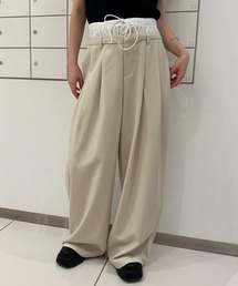 ダブルウエストルーズスラックス