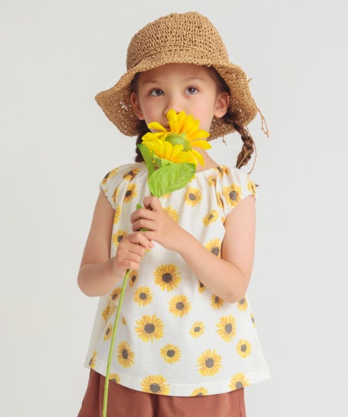 セール】【おそろい】ひまわり柄セットアップ（ルームウェア/パジャマ