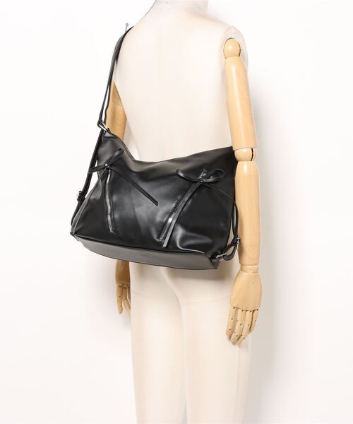 Dita Muaj.（ディータムアージュ）の「【リュックにもなる3WAY】リボンファスナーショルダーBAG（ショルダーバッグ・レディース・アイボリー/ピンク/シルバー/ブラック・FREE）」の9枚目の写真