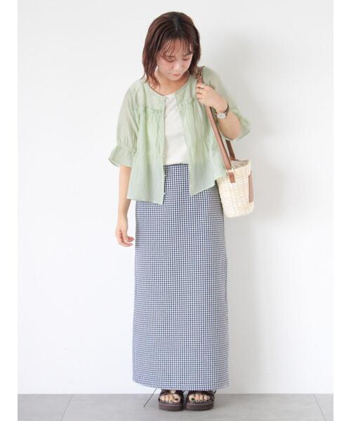 ehka sopo（エヘカソポ）の「ハートパターンメッシュタンクトップ（タンクトップ・レディース・グレー/キナリ/ブラック/オフホワイト・F）」の14枚目の写真