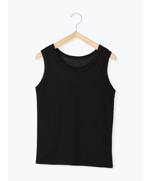 ehka sopo（エヘカソポ）の「ハートパターンメッシュタンクトップ（タンクトップ・レディース・グレー/キナリ/ブラック/オフホワイト・F）」の22枚目の写真