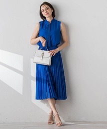 Viaggio Blu | シルクライクシフォンワンピース≪洗濯機で洗える≫(ワンピース)