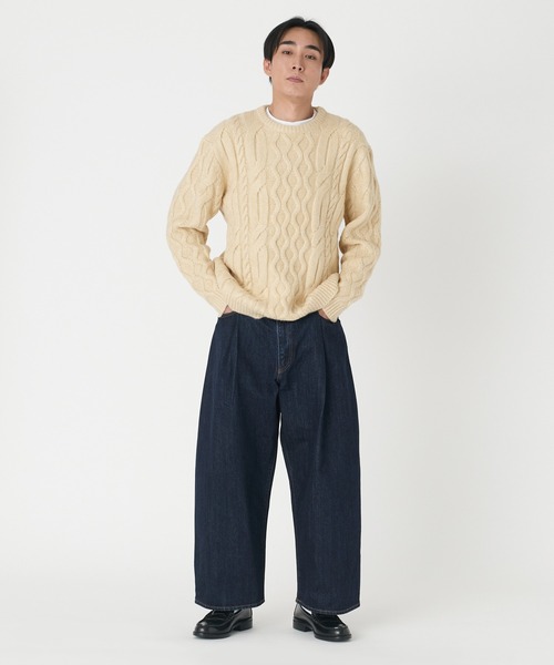リーバイス　WIDE PLEAT CROP MADE OF JAPAN LEVI'S(リーバイス) デニムパンツ WIDE PLEAT CROP MADE OF
