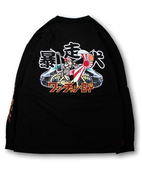 未使用 GALFY ガルフィー 二代目卍 Tシャツ GALFY (ガルフィー) 二代目暴走犬ロンTee BLACK / ロック