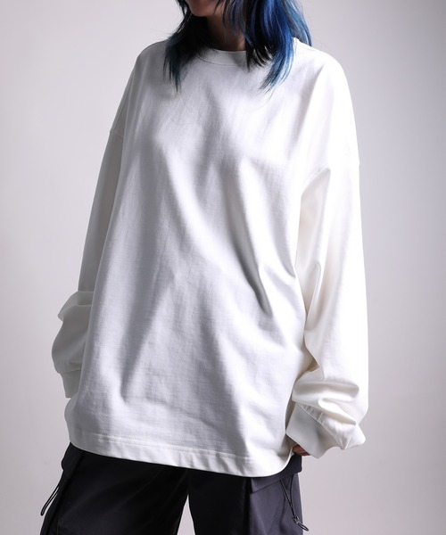 GENXDER(ノンジェンダー)の「【GENXDER】ヘビーウェイト長袖Tシャツ(Tシャツ/カットソー・メンズ・ダークグレー/ホワイト/ブラック・MEDIUM/LARGE/X-LARGE)」の2枚目の写真