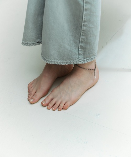 and cloud（アンドクラウド）の「Pearl Anklet（アンクレット・レディース・ブラック/シルバー・FREE）」の6枚目の写真