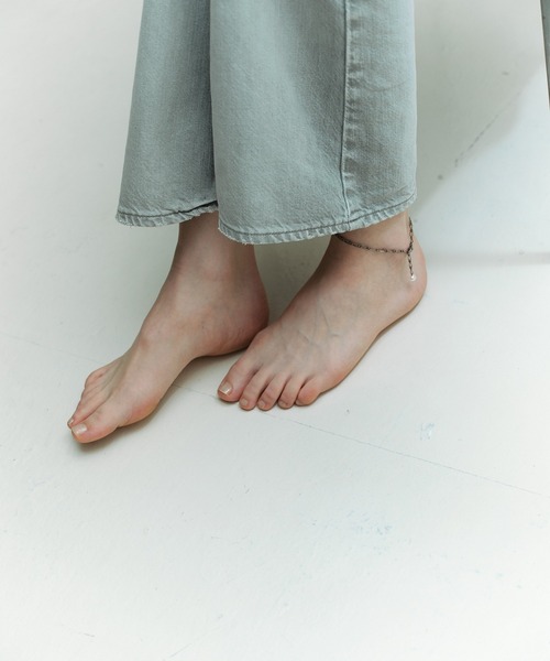 and cloud（アンドクラウド）の「Pearl Anklet（アンクレット・レディース・ブラック/シルバー・FREE）」の7枚目の写真