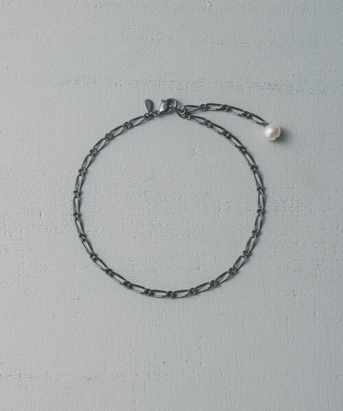 and cloud（アンドクラウド）の「Pearl Anklet（アンクレット・レディース・ブラック/シルバー・FREE）」の5枚目の写真