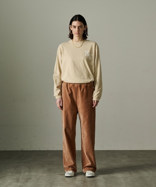 kha:ki（カーキ）の「「KHA:KI/カーキ」ダブルベロアイージーパンツ（その他パンツ・レディース・オレンジ/オフホワイト/ブラウン・1/2）」の18枚目の写真