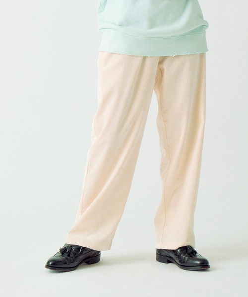 kha:ki（カーキ）の「「KHA:KI/カーキ」ダブルベロアイージーパンツ（その他パンツ・レディース・オレンジ/オフホワイト/ブラウン・1/2）」の22枚目の写真