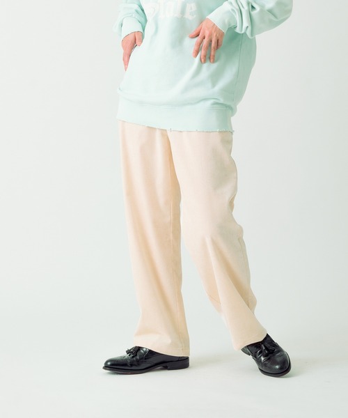 【セール】「KHA:KI/カーキ」ダブルベロアイージーパンツ（その他パンツ）｜kha:ki（カーキ）