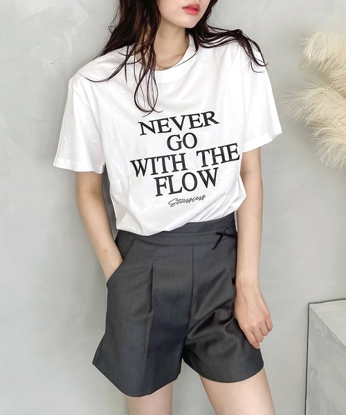 madrepadre(マドレパドレ)の「ワードプリントTシャツ(Tシャツ/カットソー・レディース・ホワイト/グレー/ブラック・FREE)」の19枚目の写真