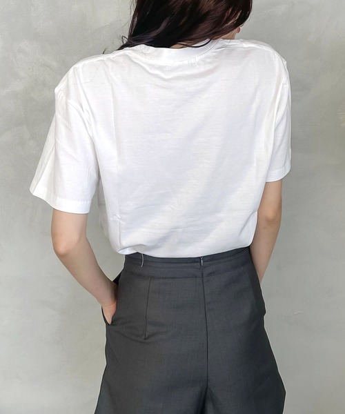 madrepadre(マドレパドレ)の「ワードプリントTシャツ(Tシャツ/カットソー・レディース・ホワイト/グレー/ブラック・FREE)」の17枚目の写真