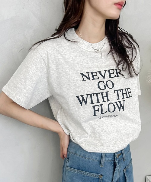 madrepadre(マドレパドレ)の「ワードプリントTシャツ(Tシャツ/カットソー・レディース・ホワイト/グレー/ブラック・FREE)」の15枚目の写真