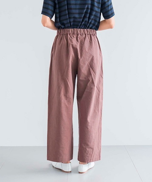D（ディー）の「コットンリネン ワッシャーウェザー パンツ（その他パンツ・レディース・ベージュ/グレー系その他/ブラウン・MEDIUM）」の10枚目の写真