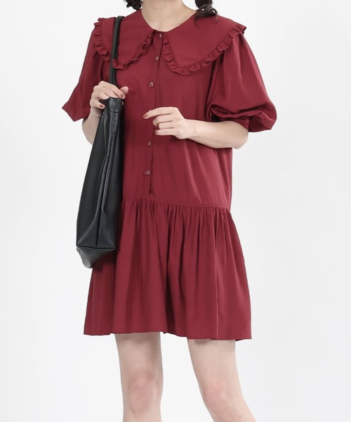 MARY QUANT(マリークワント)の「フリルBIGカラー ワンピース MARY QUANT(マリークワント)の「フリルBIGカラー ワンピース
