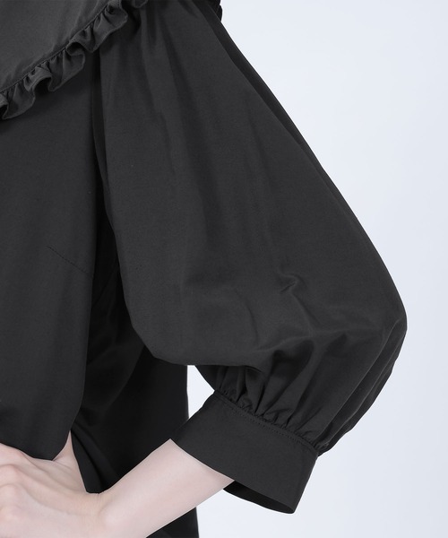 MARY QUANT（マリークワント）の「フリルBIGカラー ワンピース