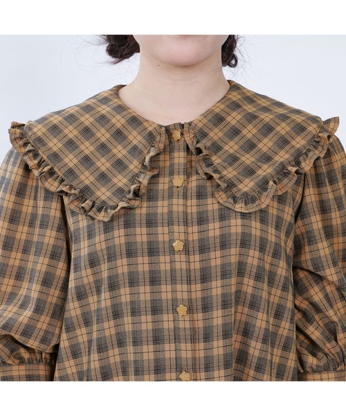 MARY QUANT(マリークワント)の「フリルBIGカラー ワンピース MARY QUANT(マリークワント)の「フリルBIGカラー ワンピース