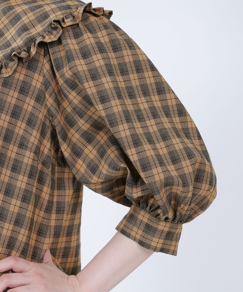 MARY QUANT（マリークワント）の「フリルBIGカラー ワンピース