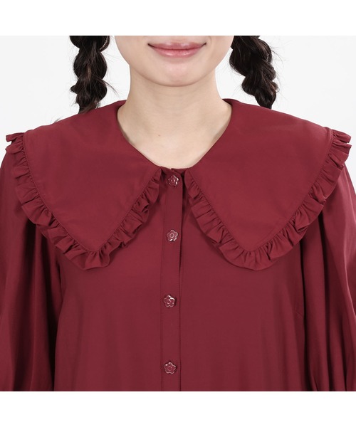 MARY QUANT（マリークワント）の「フリルBIGカラー ワンピース