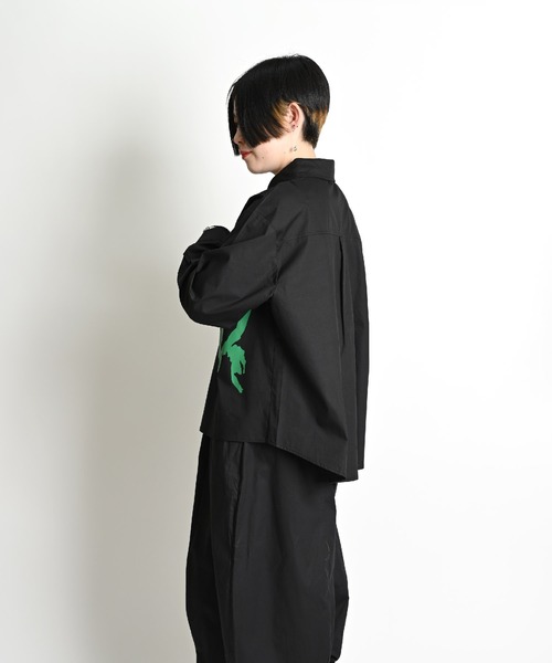 MARAI(マーライ)の「アートプリント長袖ブラウス レギュラーカラー(シャツ/ブラウス・レディース・ブラック/ホワイト・FREE)」の18枚目の写真