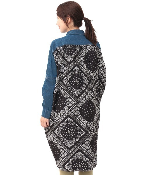 チチカカ（チチカカ）の「ドッキングデニムシャツワンピース（シャツワンピース・レディース・インディゴブルー/ブルー・FREE）」の16枚目の写真