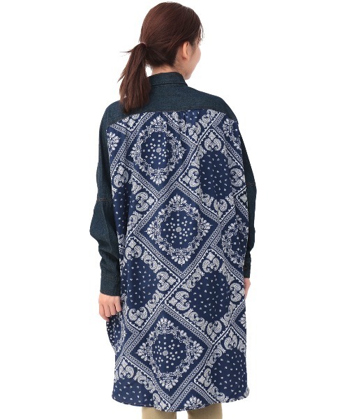 チチカカ（チチカカ）の「ドッキングデニムシャツワンピース（シャツワンピース・レディース・インディゴブルー/ブルー・FREE）」の17枚目の写真