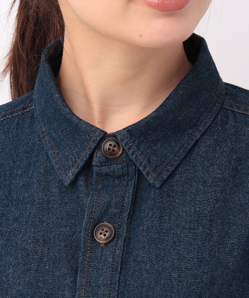 チチカカ（チチカカ）の「ドッキングデニムシャツワンピース（シャツワンピース・レディース・インディゴブルー/ブルー・FREE）」の15枚目の写真