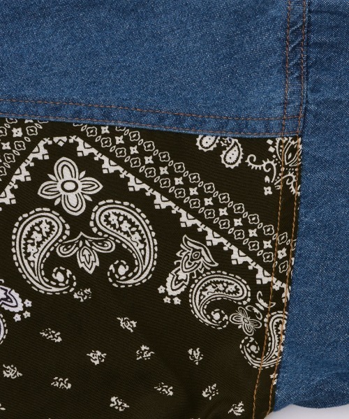 チチカカ（チチカカ）の「ドッキングデニムシャツワンピース（シャツワンピース・レディース・インディゴブルー/ブルー・FREE）」の10枚目の写真