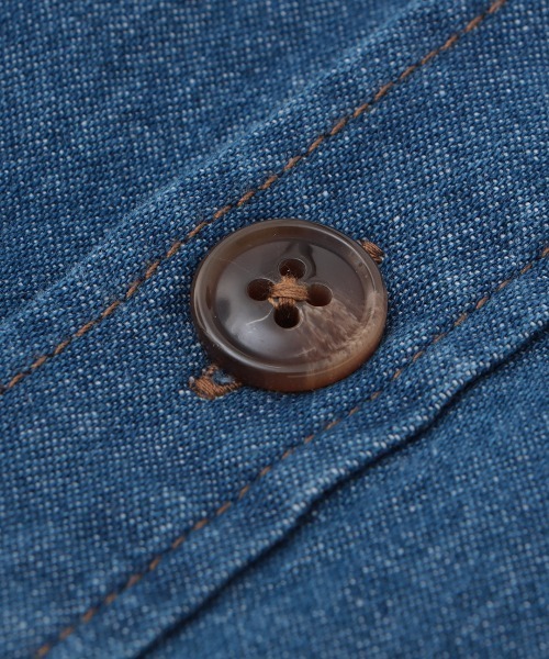 チチカカ（チチカカ）の「ドッキングデニムシャツワンピース（シャツワンピース・レディース・インディゴブルー/ブルー・FREE）」の9枚目の写真