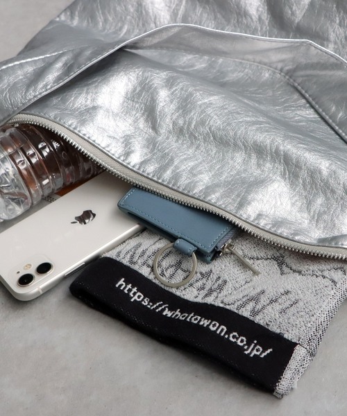 antiqua（アンティカ）の「シルバートートバッグ（ショルダーバッグ・レディース・シルバー・FREE）」の15枚目の写真