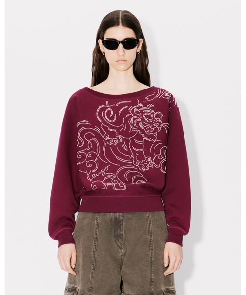 【セール】'KENZO Star Tiger' エンブロイダリー オーバーサイズ バットウィングスウェット（スウェット）｜KENZO（ケンゾー）