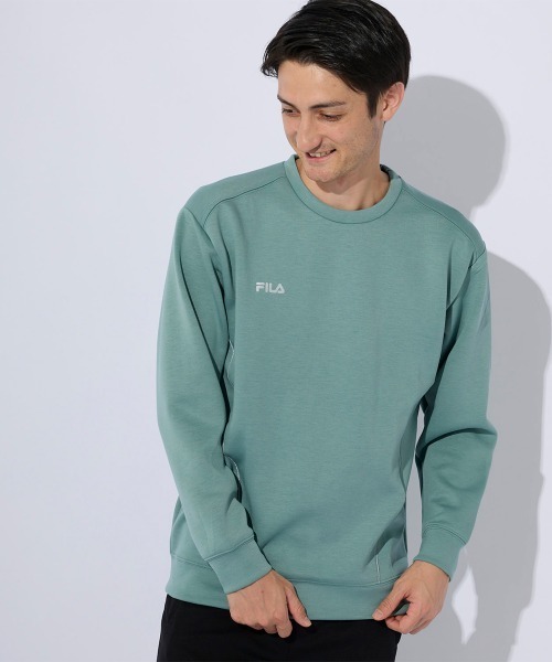 FILA（フィラ）の「ヒートソーラー　ダンボールニット（ニット/セーター・メンズ・ブラック/ネイビー/グリーン・LARGE/X-LARGE/MEDIUM）」の3枚目の写真