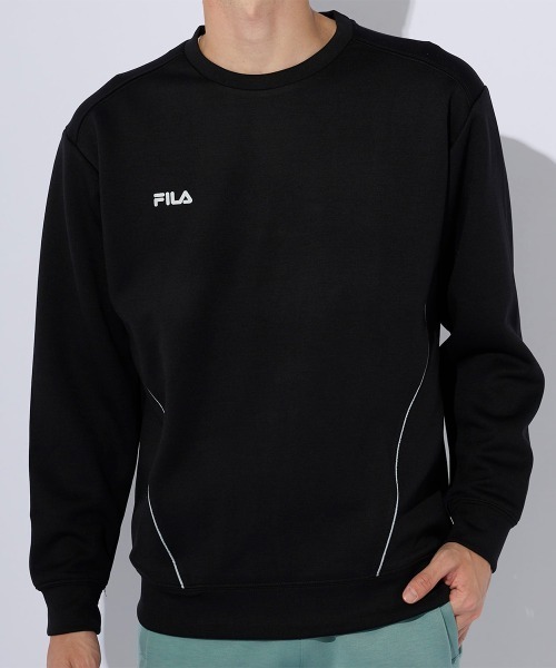 FILA（フィラ）の「ヒートソーラー　ダンボールニット（ニット/セーター・メンズ・ブラック/ネイビー/グリーン・LARGE/X-LARGE/MEDIUM）」の7枚目の写真